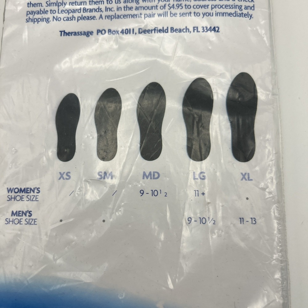 THERASSAGE UNISEX FLUID FILLED INSOLES Size Lg - Picture 5 of 8